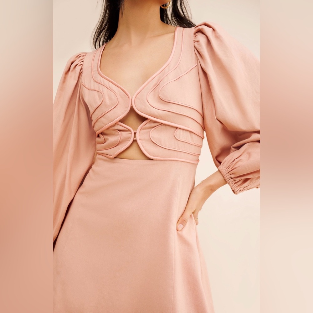 FARM Rio Cut Out Mini Dress Sz Medium - Picture 4 of 8